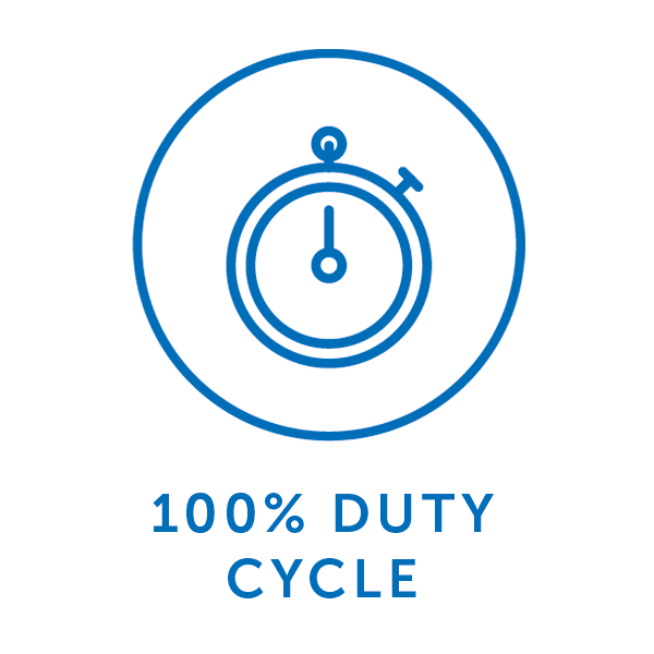 100% duty cycle